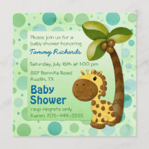 Polka Dots Giraffe - Neutrale Babydusche