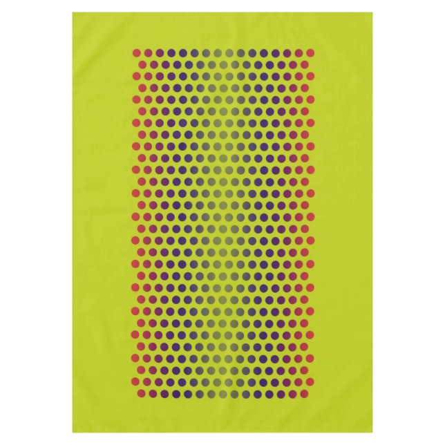 Polka Dots Gradienten grün rot blau + Ihre Ideen Tischdecke (Vorderseite)