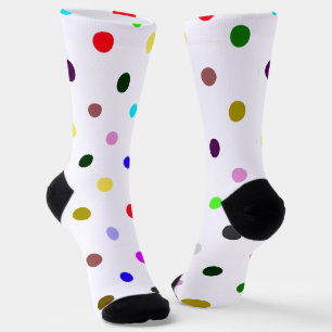 Polka Dots Halloween Clown Socken