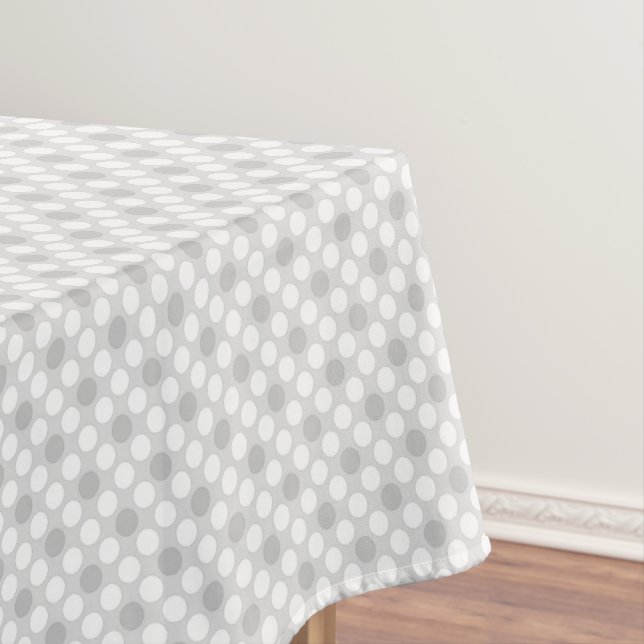 Polka dots hellgrau modisch tischdecke (Beispiel)