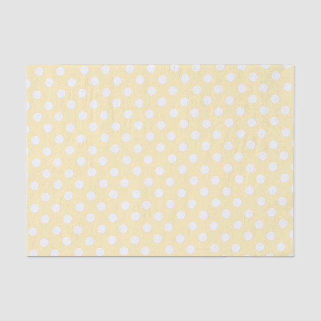 polka dots in butter  yellow seidenpapier (Vorderseite)