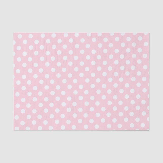 polka dots in pastel pink  seidenpapier (Vorderseite)