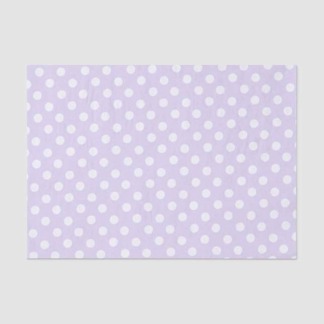 polka dots in  soft lavender seidenpapier (Vorderseite)