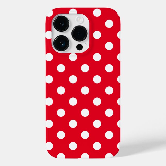 Polka Dots iPhone 14 Pro Fall Case-Mate iPhone 14 Pro Hülle (Rückseite)