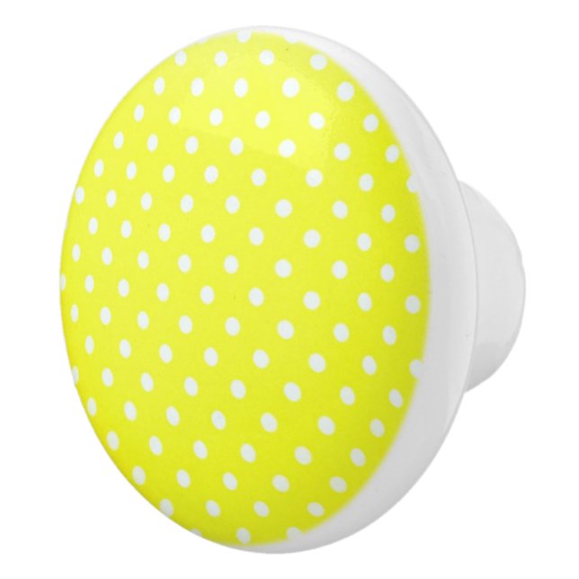 Polka Dots Keramik Knob Keramikknauf (Rechts)