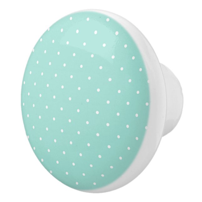 Polka Dots Keramik Knob Keramikknauf (Rechts)