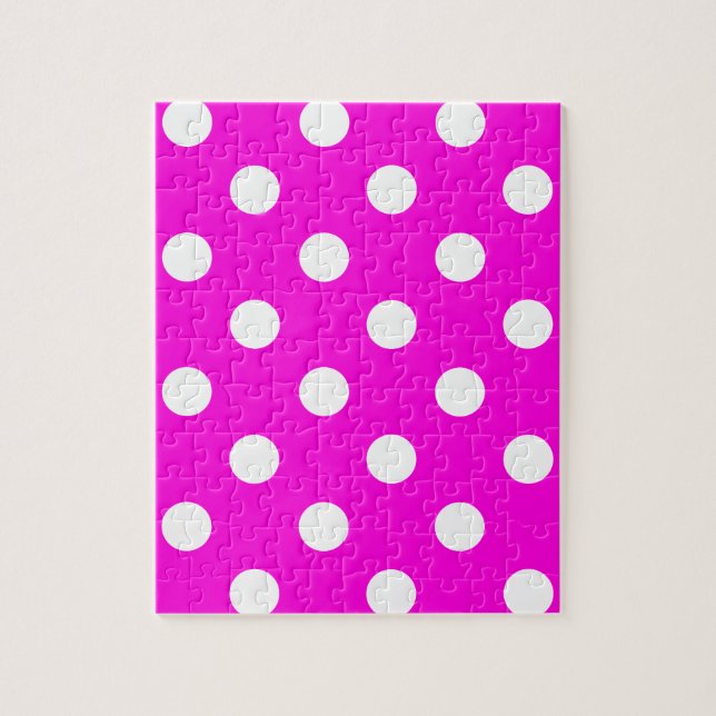Polka dots magenta #FF00DC (Vertikal)
