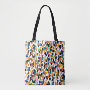 Polka Dots: mehrfarbige Handfarbe. Tasche