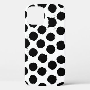 Polka Dots mit Katzengesichtern: Spielerisch Vinta Case-Mate iPhone Hülle
