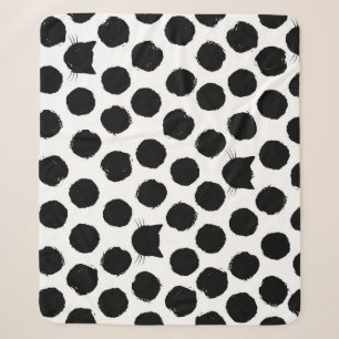 Polka Dots mit Katzengesichtern: Spielerisch Vinta Sherpadecke