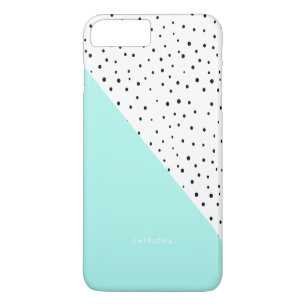Polka Dots Muster Aqua Abtract Personalisiert title_seo2
