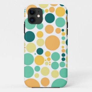 Polka Dots Muster   Aqua Yellow Orange Case-Mate iPhone Hülle