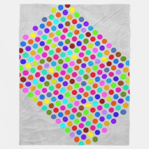Polka Dots Muster gefärbt + Ihr Backgr. Ideen Fleecedecke