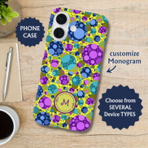 Polka Dots Muster in Rosa Blau Aquamarin -