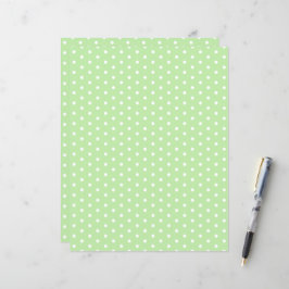 Polka Dots Muster Pastel Grünbuch