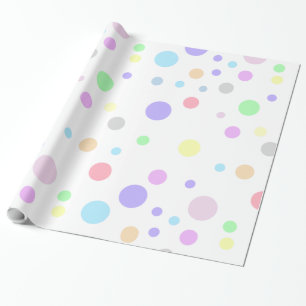 Polka Dots Muster Pastel Polka Dots Geschenkpapier