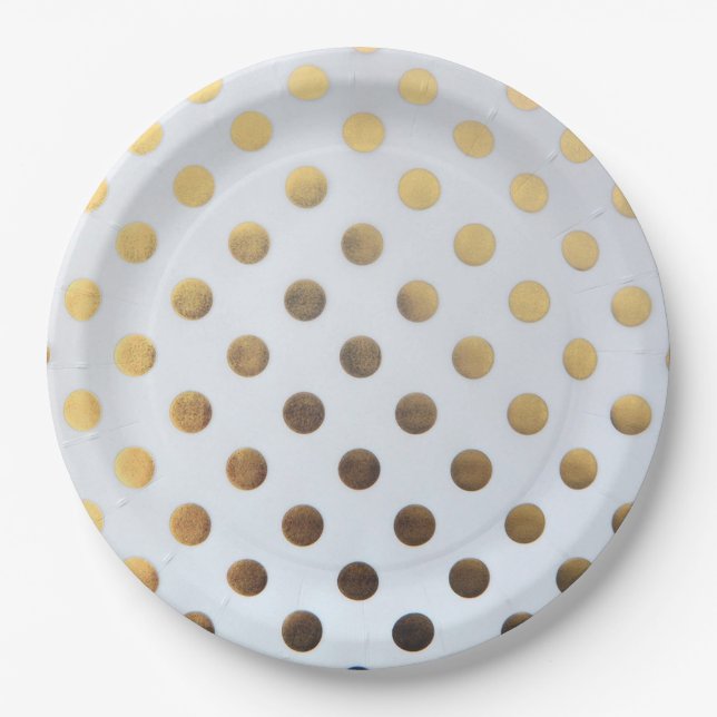 Polka Dots Pappteller (Vorderseite)