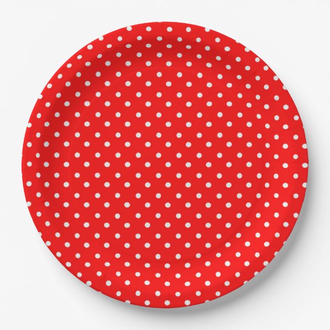 Polka Dots Pappteller (Vorderseite)