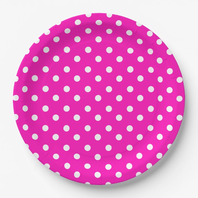 Polka Dots Pappteller (Vorderseite)