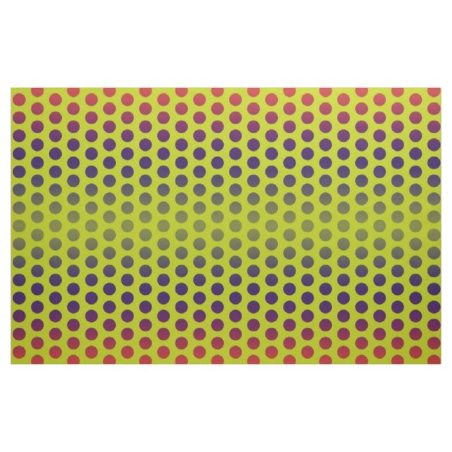 Polka Dots Pattern grün rot blau + Ihre Ideen Stoff (Yard (91,4 cm))