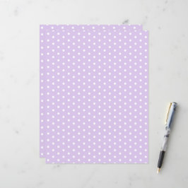Polka Dots Pattern Lavender Lila Scrapbook Paper