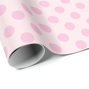 Polka Dots Pink Pastel Monochrom Kleine Geschenkpapier