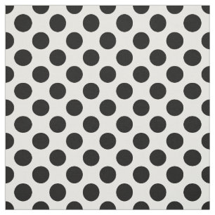 Polka Dots, Polka Dot Pattern, Schwarz und Weiß Stoff