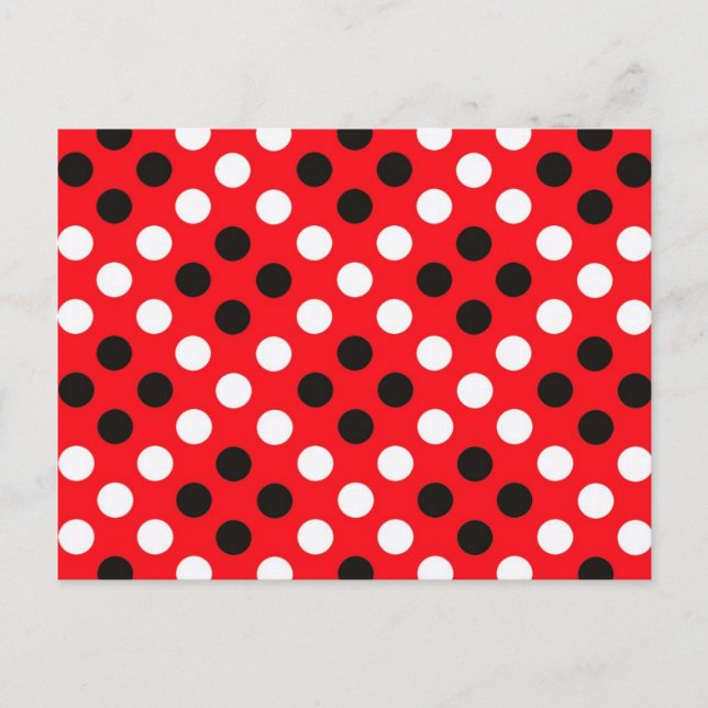 Polka dots postkarte (Vorderseite)