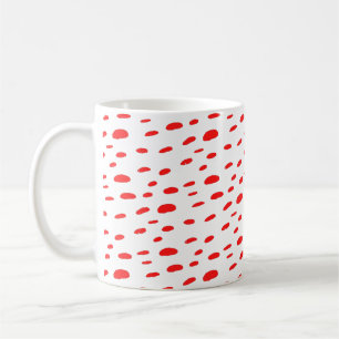 Polka Dots Red Polka Dots Dalmatiner Muster Kaffeetasse