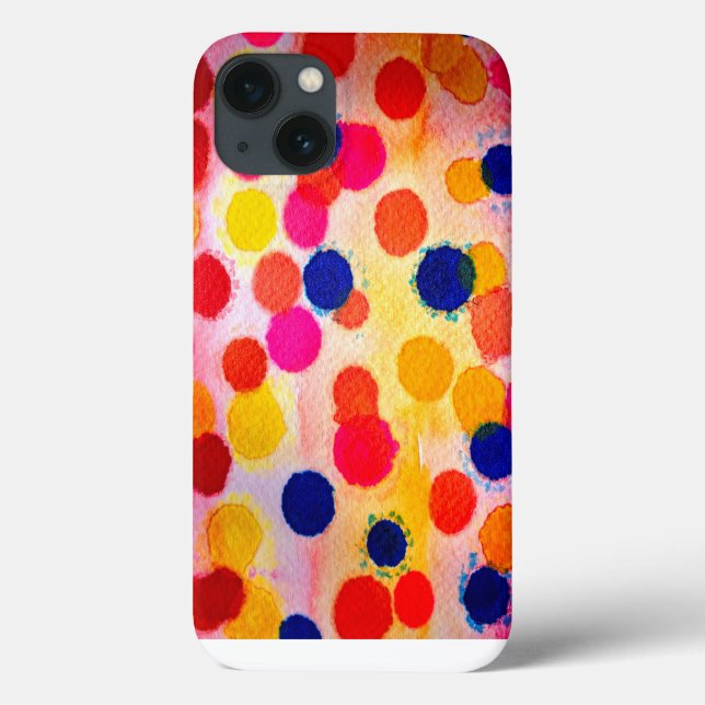 Polka dots Regenbogenwasserklon Case-Mate iPhone Hülle (Rückseite)