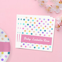 Polka Dots rosa Band farbig
