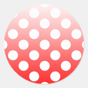 Polka Dots Runder Aufkleber