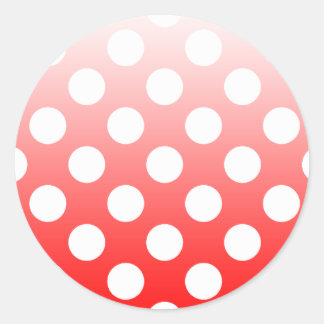 Polka Dots Runder Aufkleber