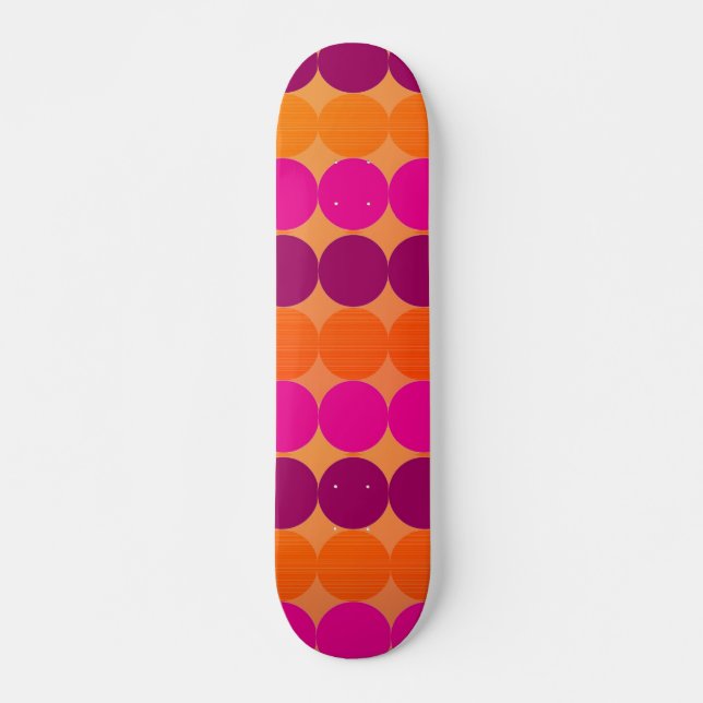 Polka Dots Skateboard (Vorne)