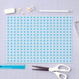 Polka dots sky und hellblau gepunktetes Muster Seidenpapier