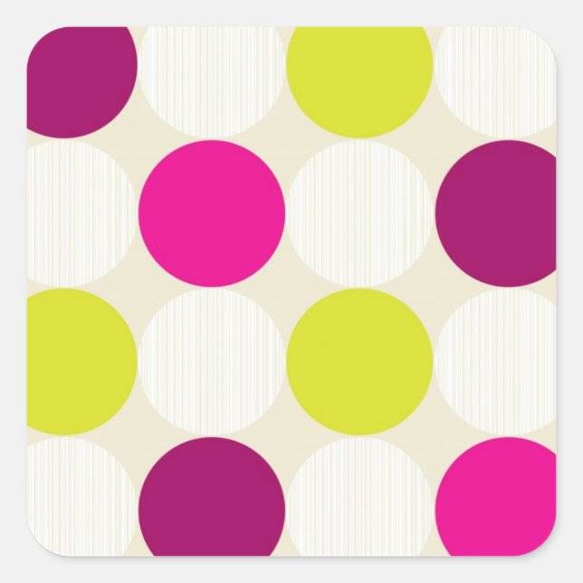 Polka Dots Sticker (Vorderseite)