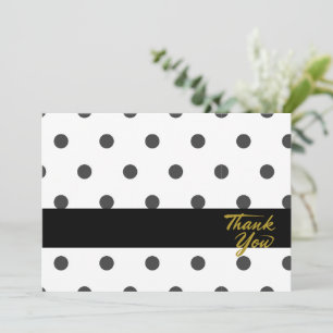 Polka Dots Streifen Danke U Grußkarte