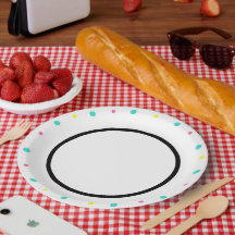 Polka Dots Türkis Yellow Pink Black