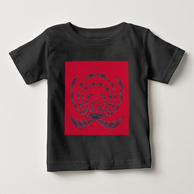 Polka Dots unter südkoreanischer Flagge: Eine Dreh Baby T-shirt (Vorderseite)
