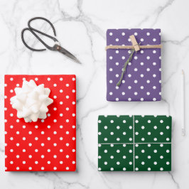 Polka Dots Wrapping Paper Set Geschenkpapier Set