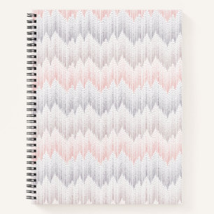 Polka Dotted Mountain Peak Pattern Notizbuch