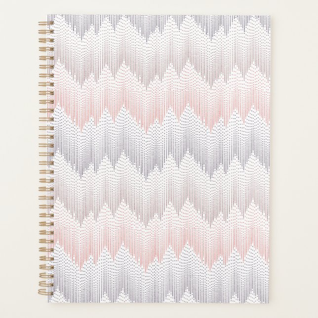 Polka Dotted Mountain Peak Pattern Planer (Vorderseite)