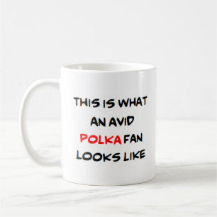 Polka-Fan, begeistert Kaffeetasse