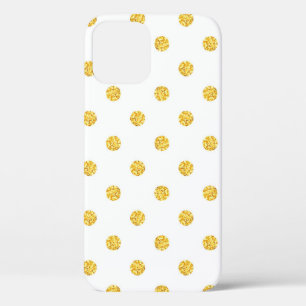 Polka Gold Glitzer Dots Texture Case-Mate iPhone Hülle