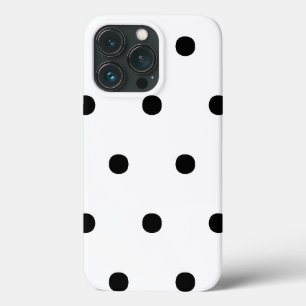 Polka hat ein Schwarz-weißes, feines, elegantes Mu Case-Mate iPhone Hülle