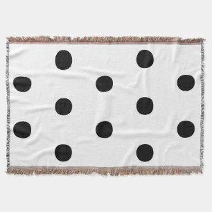 Polka hat ein Schwarz-weißes, feines, elegantes Mu Decke