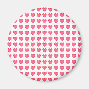 Polka Hearts Magnet