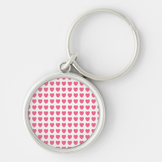 Polka Hearts Schlüsselanhänger (Vorne)