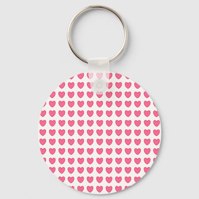 Polka Hearts Schlüsselanhänger (Vorderseite)