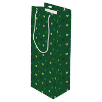 Polka Herzen auf Waldgrün